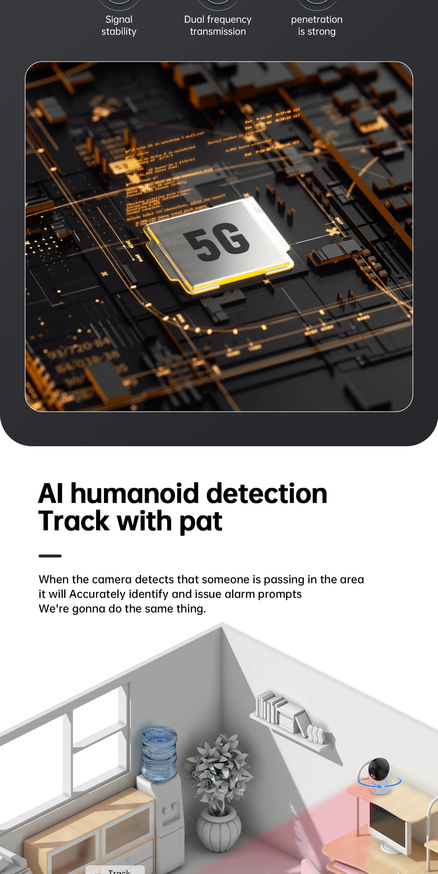 Caméra WiFi Lenovo 5MP – Surveillance Intérieure Intelligente HD