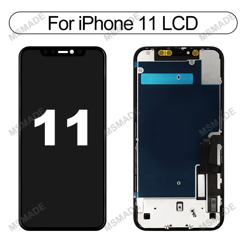 Ecran LCD/OLED Remplacement iPhone 6 6s 7 8 X XR XS 11 12 13 14 15 Mini Pro Max