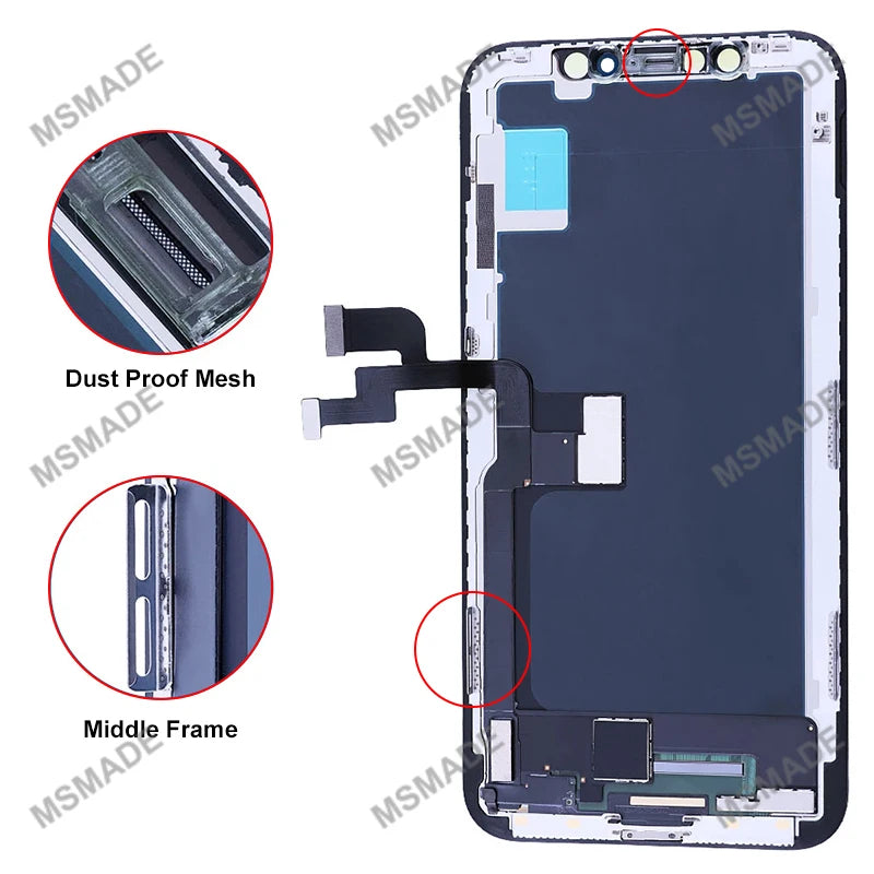 Ecran LCD/OLED Remplacement iPhone 6 6s 7 8 X XR XS 11 12 13 14 15 Mini Pro Max