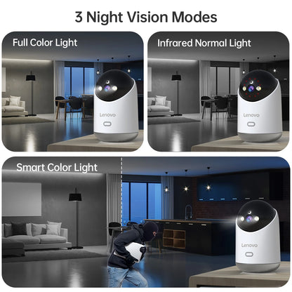 Caméra WiFi Lenovo 5MP – Surveillance Intérieure Intelligente HD