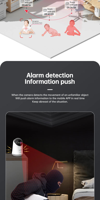 Caméra WiFi Lenovo 5MP – Surveillance Intérieure Intelligente HD