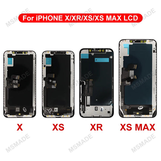 Ecran LCD/OLED Remplacement iPhone 6 6s 7 8 X XR XS 11 12 13 14 15 Mini Pro Max