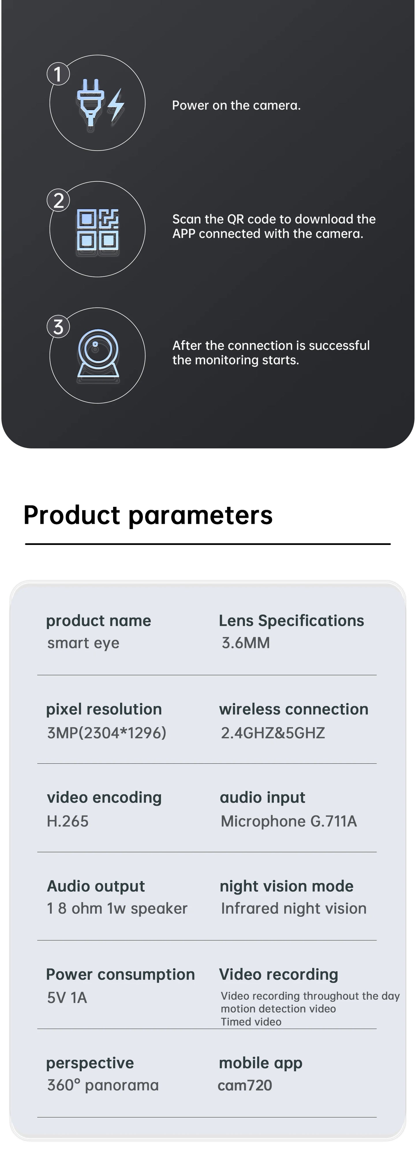 Caméra WiFi Lenovo 5MP – Surveillance Intérieure Intelligente HD
