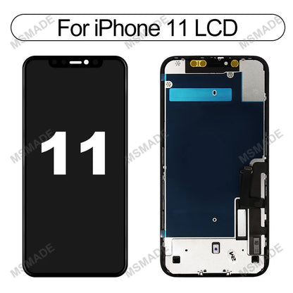 Ecran LCD/OLED Remplacement iPhone 6 6s 7 8 X XR XS 11 12 13 14 15 Mini Pro Max