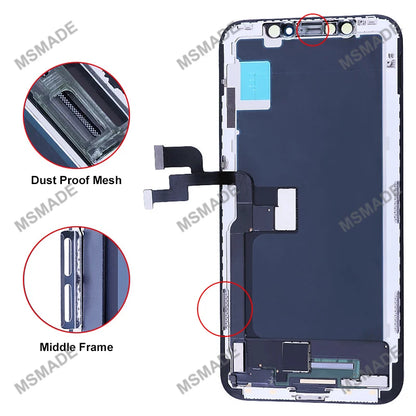 Ecran LCD/OLED Remplacement iPhone 6 6s 7 8 X XR XS 11 12 13 14 15 Mini Pro Max